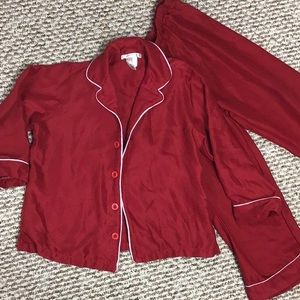 Red pjs size 6